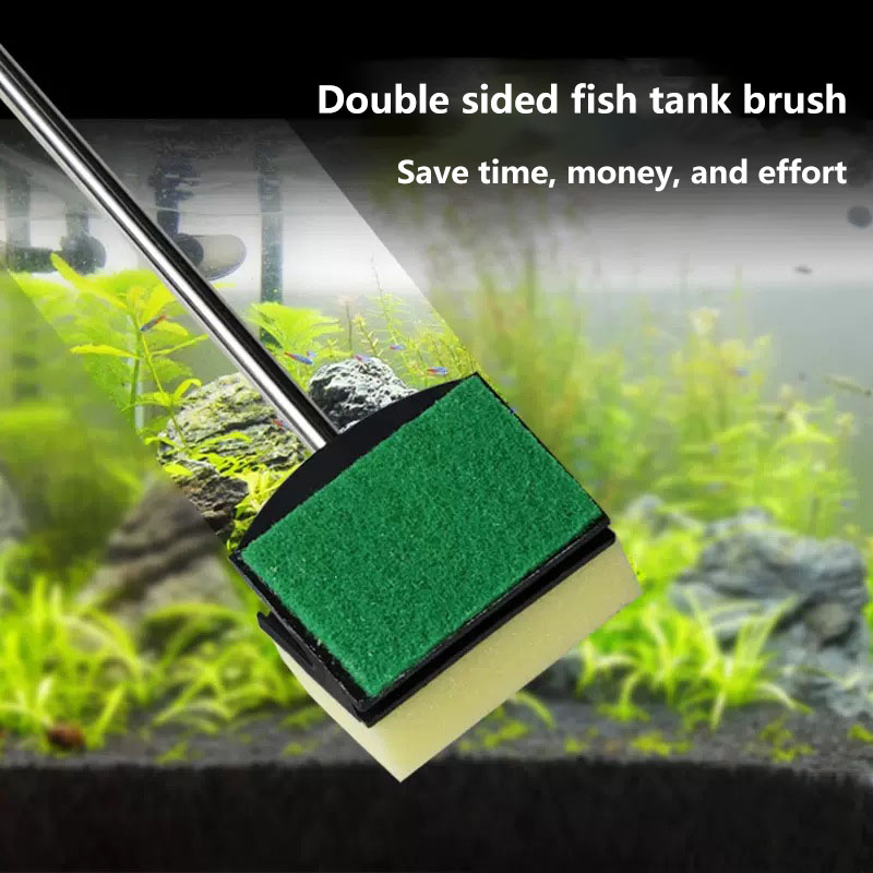 Planted Aquarium Algae Remover - แปรงทำความสะอาดกระจกตู้ปลาแบบลอยน้ำ ขจัดคราบตะไคร่น้ำ แปรงขจัดตะไคร่น้ำในตู้ปลา