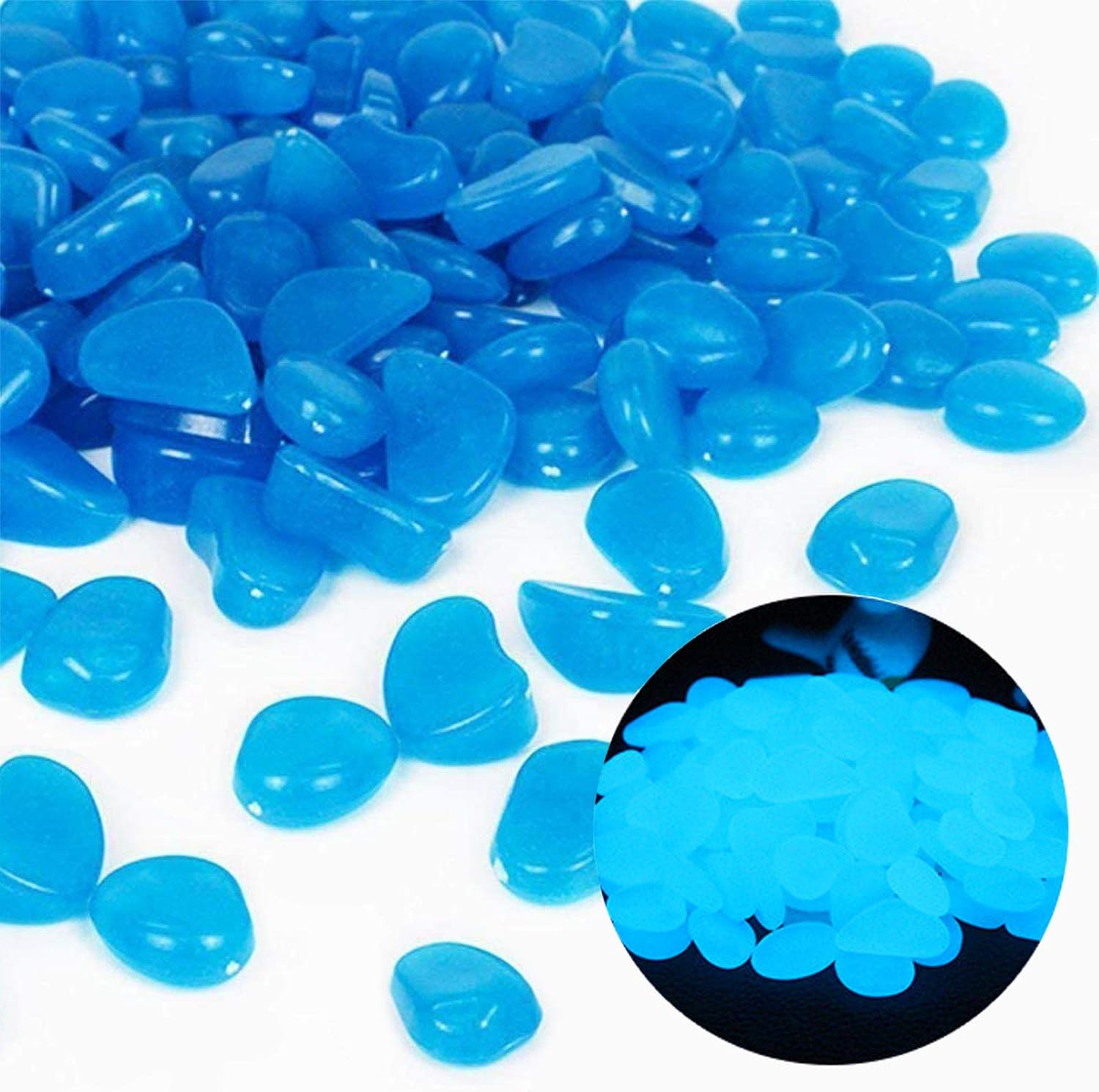 Aquarium Plant Delivery - ถังปลา Rocks Glow Blue Pebbles สําหรับ