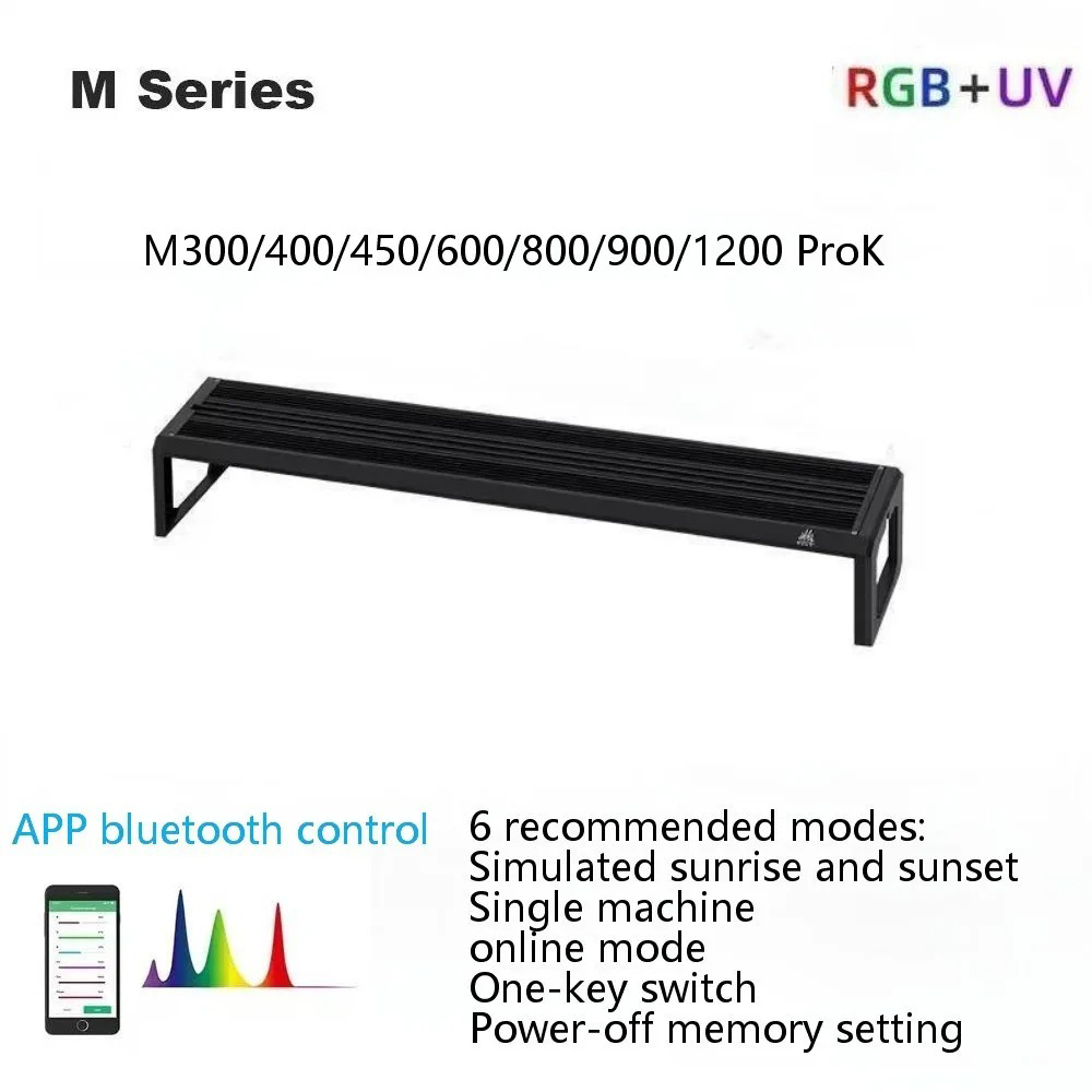 Aquarium Plant Growing - ไฟปลูกพืชน้ำรุ่น Week Aqua M Series RGB+UV
