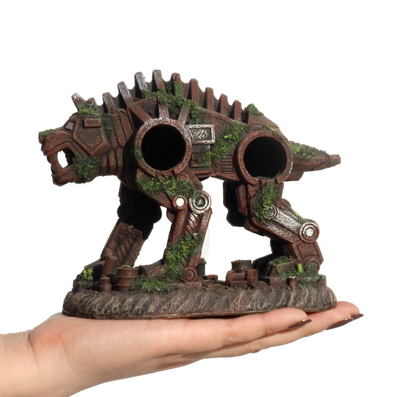 ของตกแต่งเรซิ่น รูปสุนัขหุ่นยน - Planted Aquarium With Driftwood บทวิจารณ์และราคา