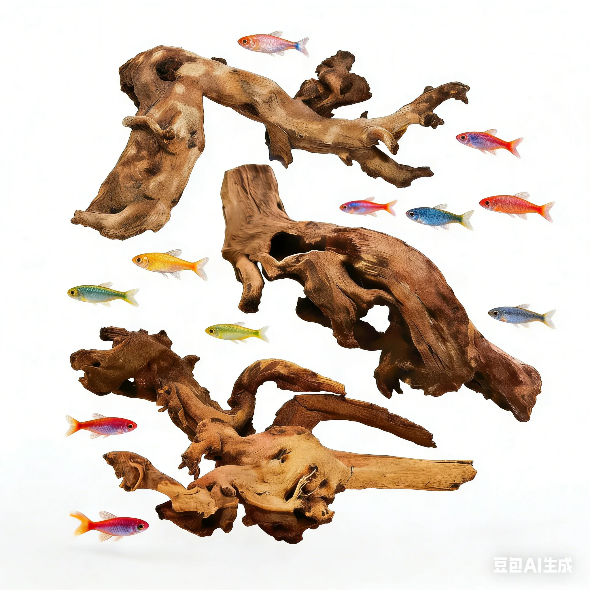 ไม้ลอยน้ำขนาดเล็กจากลำต้นธรรมช - Planted Aquarium With Driftwood บทวิจารณ์และราคา