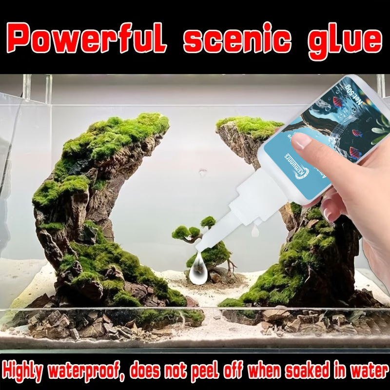 กาวติดตู้ปลา, กาวติดมอสและหญ้า - Planted Aquarium With Driftwood บทวิจารณ์และราคา