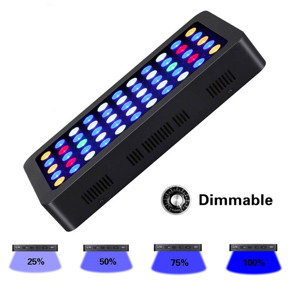 165W LED พิพิธภัณฑ์สัตว์น้ํา L - Aquarium Plant Growing บทวิจารณ์และราคา