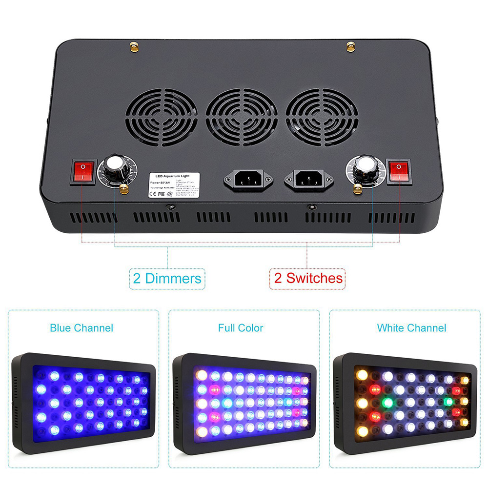 165W LED พิพิธภัณฑ์สัตว์น้ํา L - Aquarium Plant Growing บทวิจารณ์และราคา