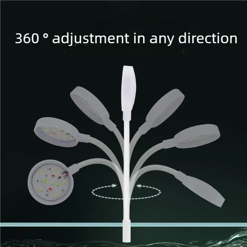 ไฟ LED แบบหนีบสำหรับตู้ปลา 3W  - Aquarium Plant Growing บทวิจารณ์และราคา