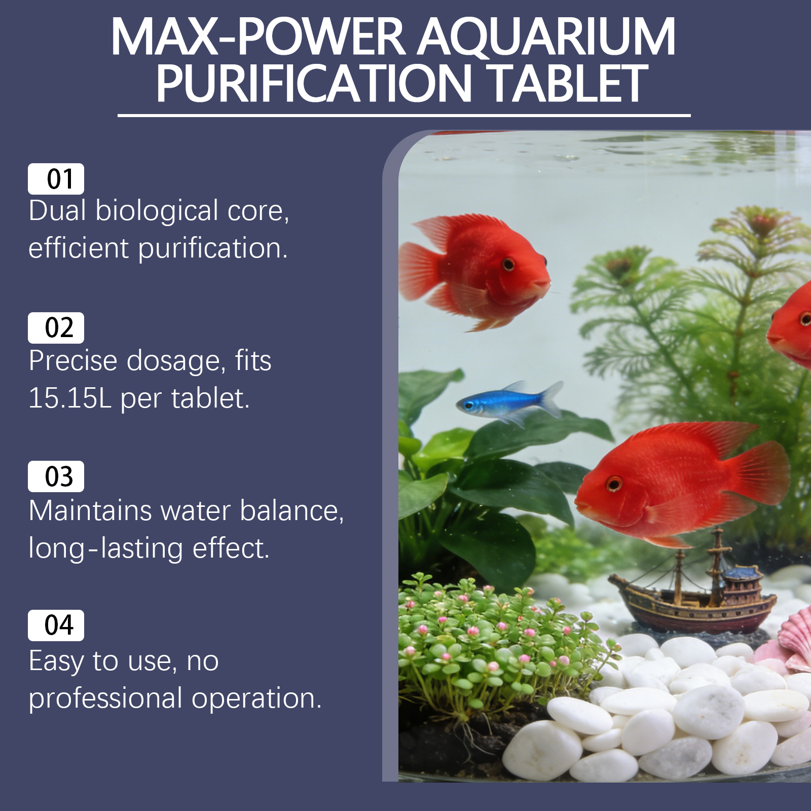 เม็ดกำจัดตะไคร่น้ำสำหรับตู้ปลา - Planted Aquarium Algae Remover บทวิจารณ์และราคา